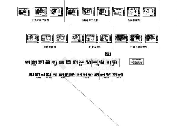 某小区私人别墅装饰设计方案施工图-图一