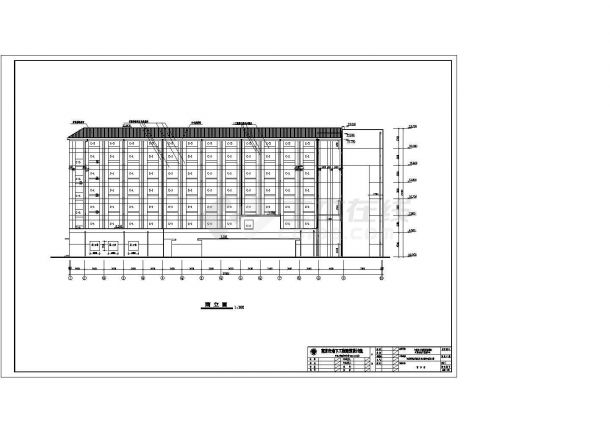 江苏省某办公楼平改坡工程CAD建筑图-图二