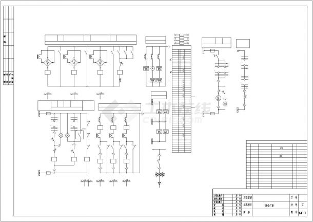 某联合房厂电气CAD高低压系统图-图二