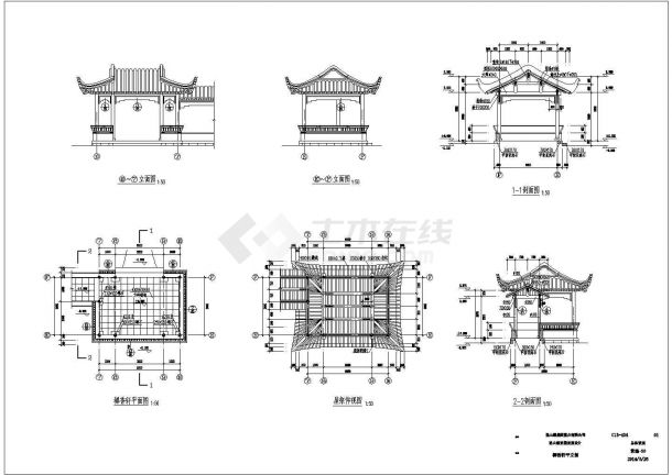上海景区古建廊设计方案图-图二