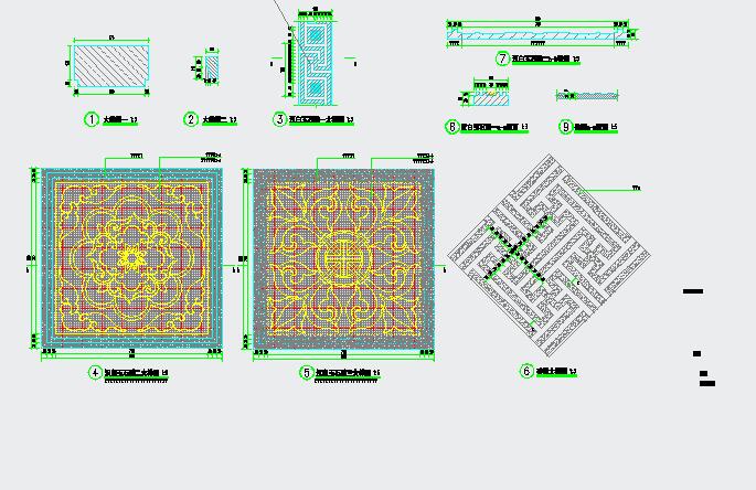 新中式景墙cad设计图纸_图1