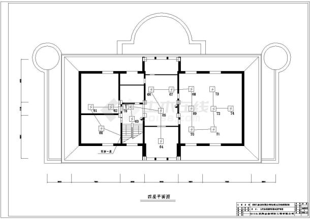 某大型建筑CAD消防设计施工图纸-图一