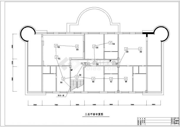 某大型建筑CAD消防设计施工图纸-图二