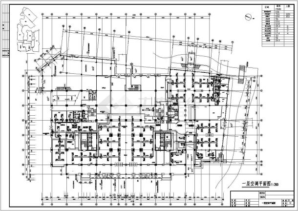 上海某地区五星级酒店中央空调设计CAD施工图-图一