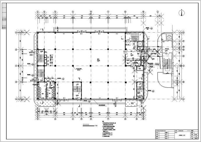某地区酒店建筑设计CAD施工图（共8张）_图1