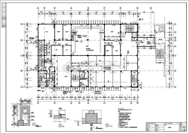 某地区酒店建筑设计CAD施工图（共8张）-图二