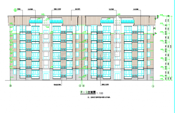 某地区9#楼建筑工程施工图CAD图纸-图一