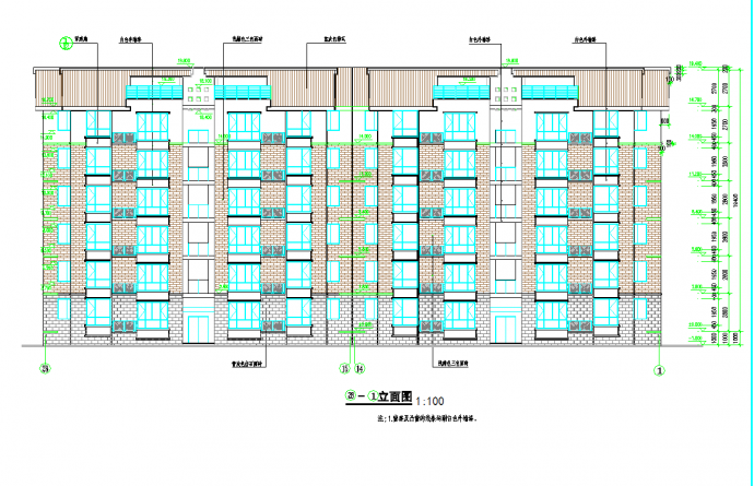 某地区9#楼建筑工程施工图CAD图纸_图1