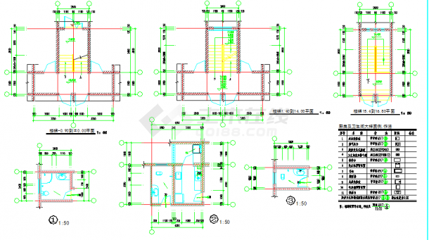 某地区9#楼建筑工程施工图CAD图纸-图二