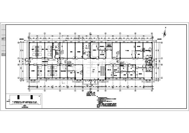 某地医院全套平、立、剖CAD图纸-图二