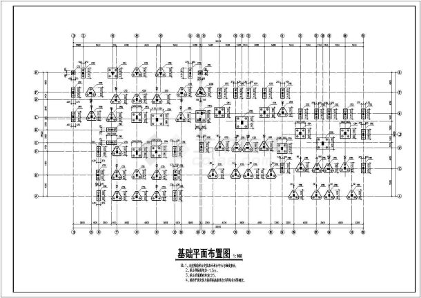 某地八层框架结构住宅楼设计施工图-图一