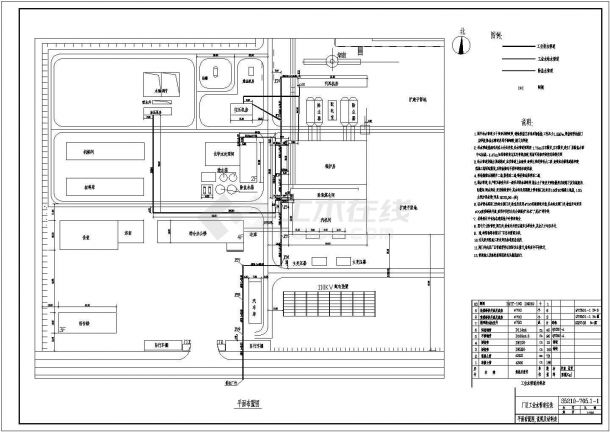 某地区电厂厂区管网设计施工详情图-图二