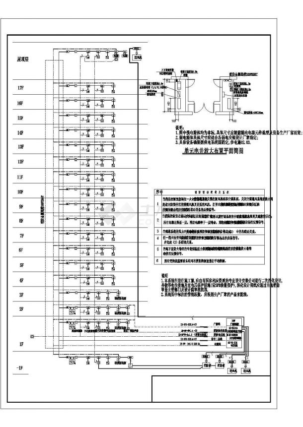 郑州某高层住宅楼电气设计施工图纸-图一