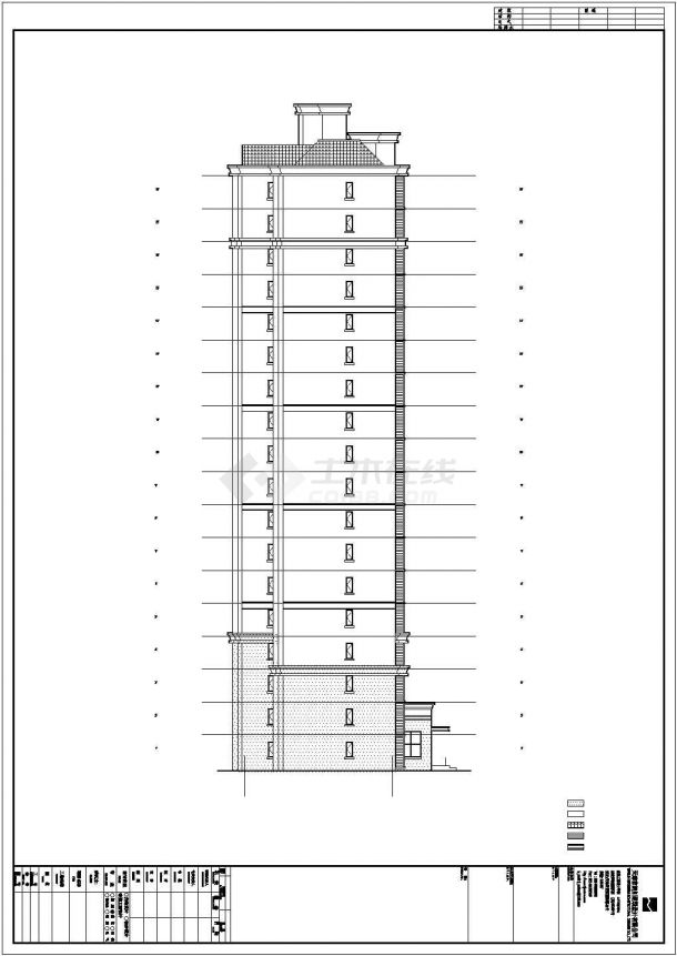 江苏省某城镇18层剪力墙结构住宅楼-图二