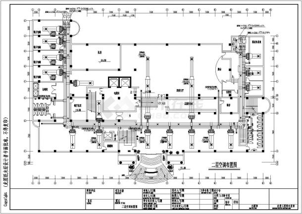 江苏某地区休闲会所空调系统设计CAD施工图-图二