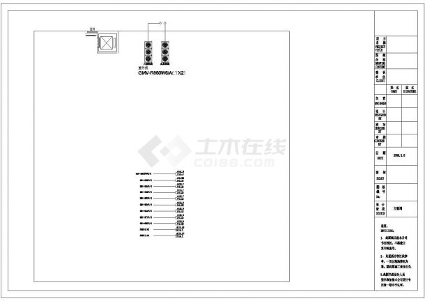上海某地娱乐城南区暖通设计CAD平面方案图-图二