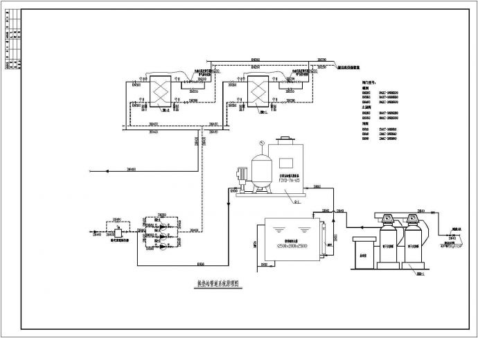 某热水换热站设计图纸（含设计说明）_图1