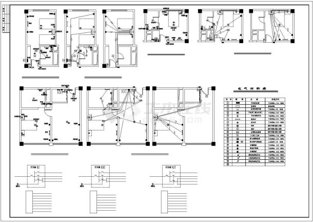 某综合酒店建筑电气设计CAD图纸-图二