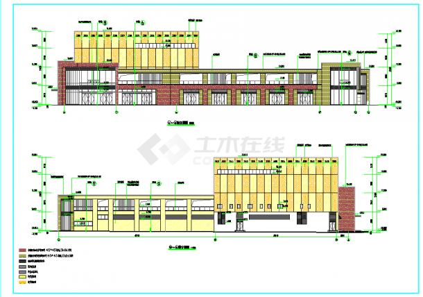 综合楼（超市、网球场）全套建筑施工图-图一