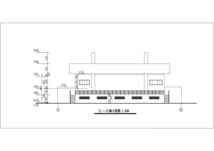 浙江省某乡村两层建筑CAD设计施工图_图1