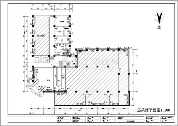 齐齐哈尔某高档酒店采暖设计CAD施工图-图二