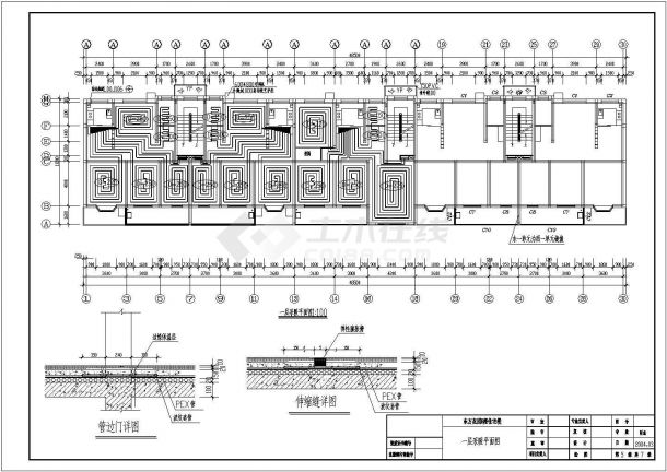 河北某地区多层住宅地暖设计CAD全套图纸-图二