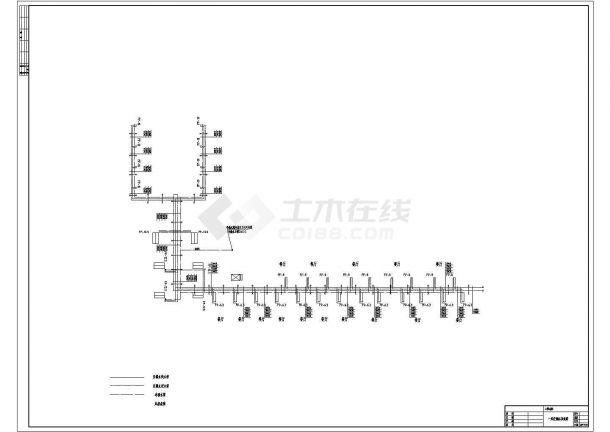 广东某地区小型饮食服务公司中央空调设计CAD图-图一