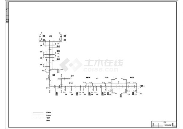 广东某地区小型饮食服务公司中央空调设计CAD图-图二
