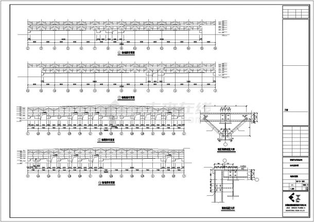 某公司钢结构包装车间结构设计施工图-图二