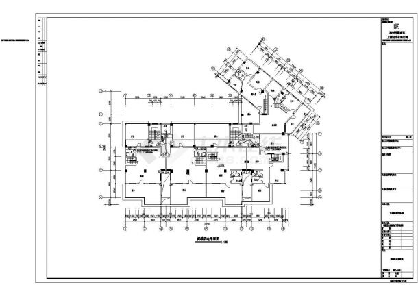 【福建】某地区12层商住楼电气设计施工图-图一