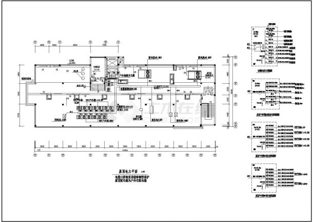 某地区医院综合楼消防照明CAD设计图纸-图二