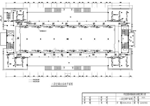 河南某地区国际鞋城综合楼空调设计CAD图-图一