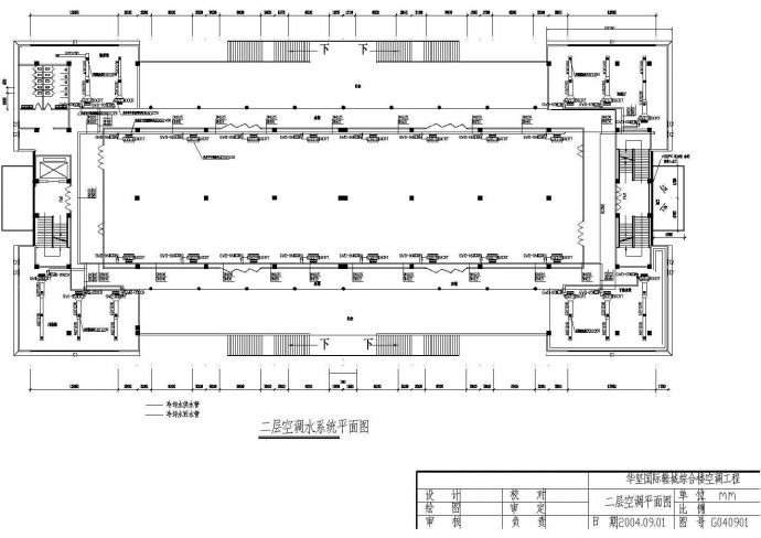河南某地区国际鞋城综合楼空调设计CAD图_图1