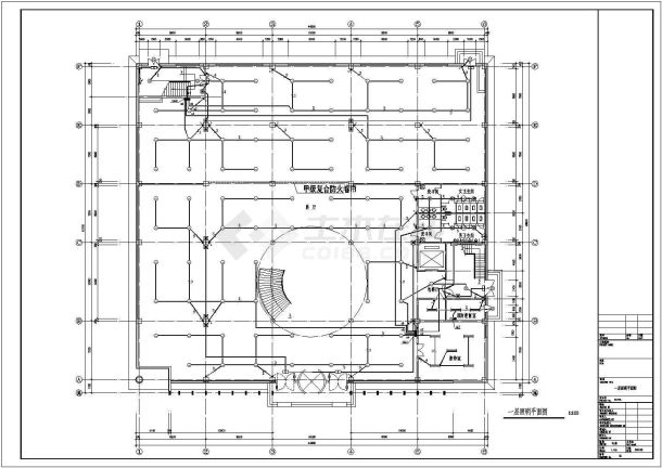 某地5层办公楼建筑电气设计施工图-图一