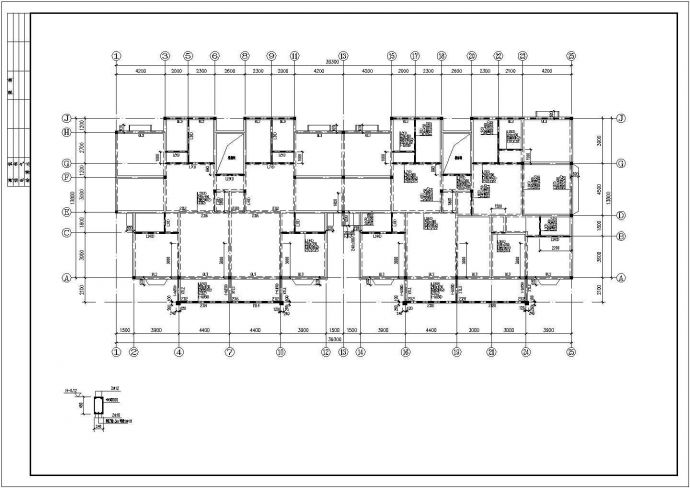 某地多层砖混住宅楼结构设计施工图_图1