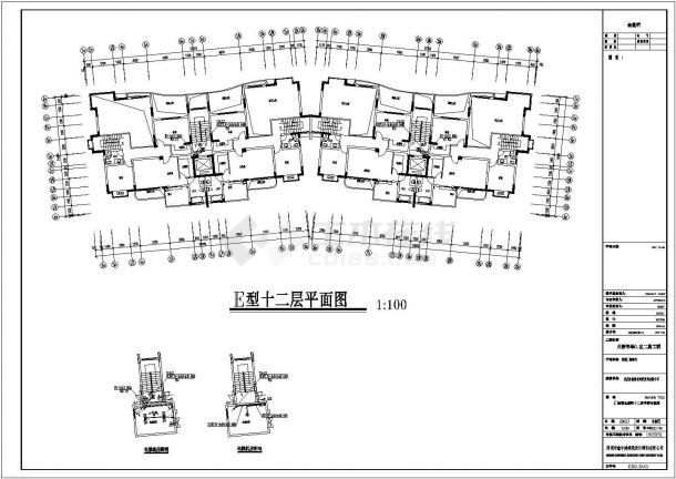 某地区一个住宅楼电气施工CAD图-图二