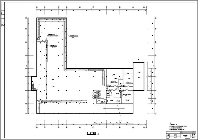 某建筑地下层防排烟设计施工（含说明）_图1