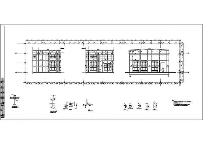 24米跨钢结构厂房（吊车）结构设计施工图_图1