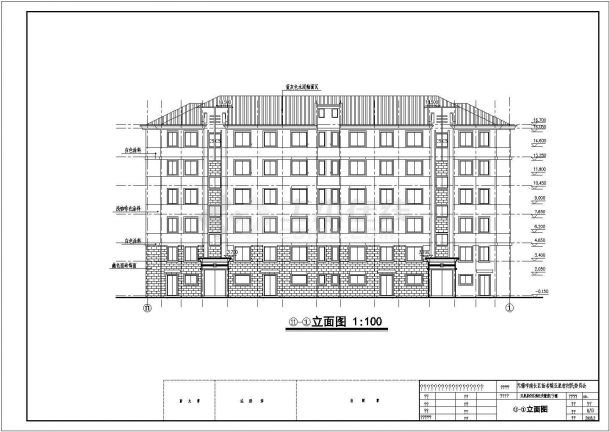 某地六层砖混结构住宅楼建筑结构设计施工图-图二