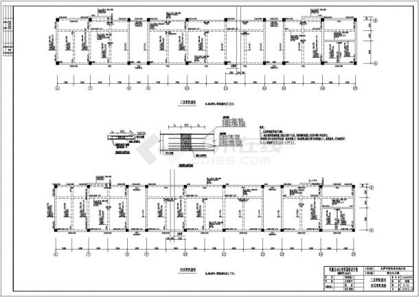 拉萨市某四层办公楼框架结构施工图-图二