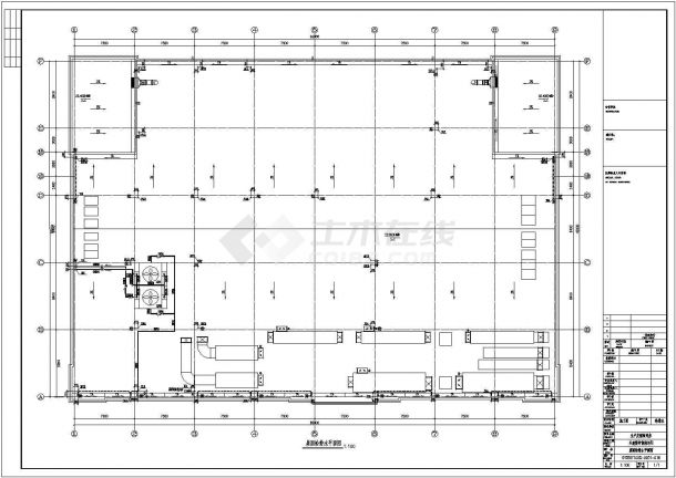 某四层多层制药车间建筑给排水施工图-图一