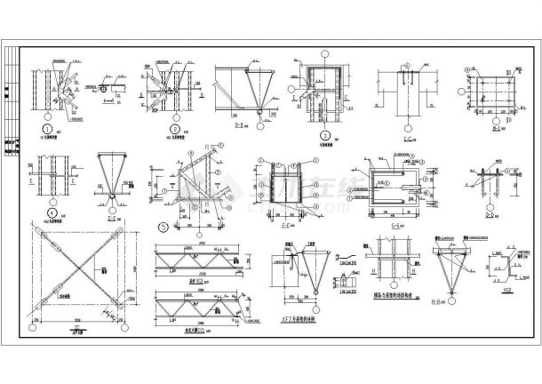 某钢筋砼排架结构蚕业饲料车间结构设计施工图-图二