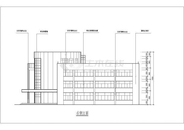 某大型少年宫综合楼建筑设计施工图-图二