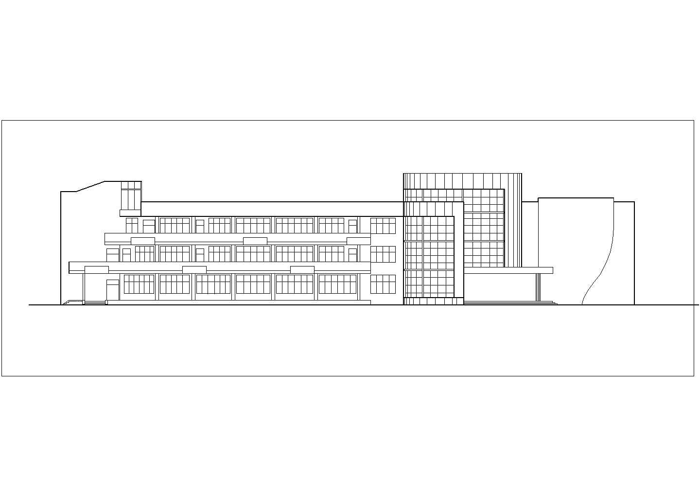 某大型少年宫综合楼建筑设计施工图