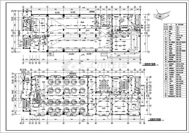 某集团宾馆建筑电气施工CAD图纸-图二