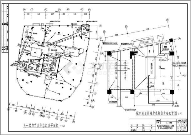 某十五层商业住宅楼强电设计施工图纸-图二