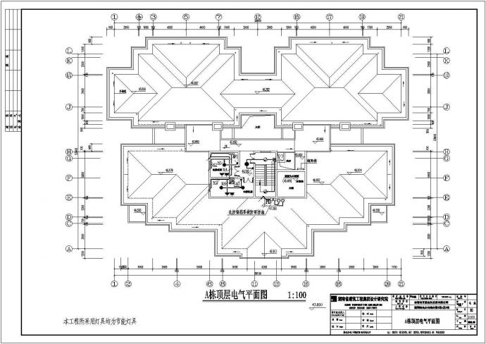 某商住楼建筑电气全套施工设计图纸_图1