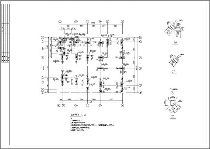 某地区别墅建筑结构设计CAD施工图_图1