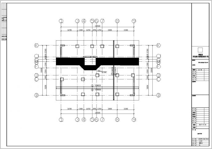 十层框架剪力墙结构住宅全套建筑结构cad施工图_图1
