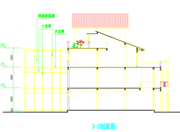 某地区三层商业街建筑方案图纸（详细）_图1